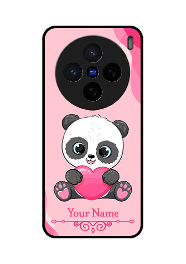 Vivo X200 5G Custom Glass Phone CaseCute Panda Design