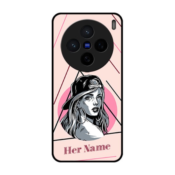 Vivo X200 5G Custom Glass Phone CaseRockstar Girl Design
