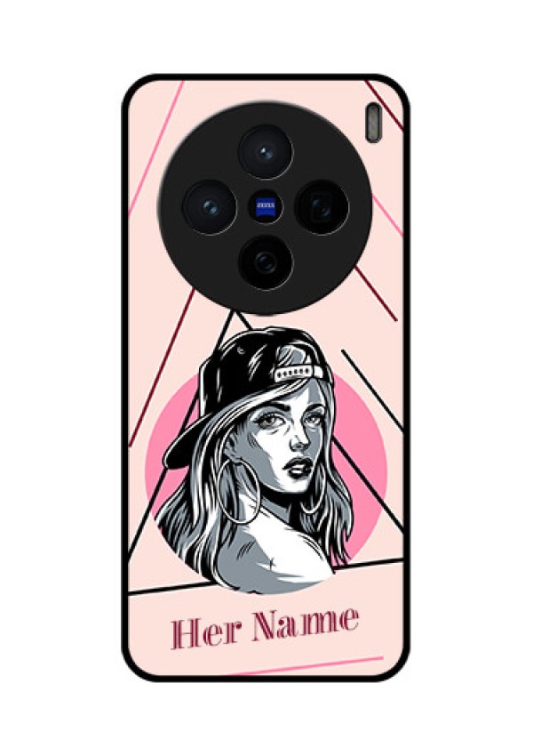 Vivo X200 5G Custom Glass Phone CaseRockstar Girl Design