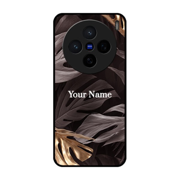 Vivo X200 5G Custom Glass Phone CaseWild Leaves Digital Paint Design Vivo X200 5G Custom Glass Phone CaseWild Leaves Digital Paint Design