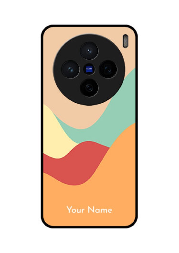 Vivo X200 5G Custom Glass Phone CaseOcean Waves Multi - Colour Design