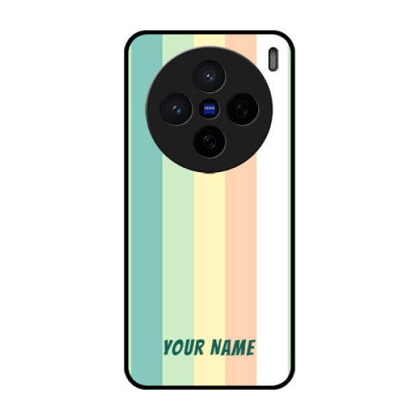 Vivo X200 5G Custom Glass Phone CaseMulti - Colour Stripes Design Vivo X200 5G Custom Glass Phone CaseMulti - Colour Stripes Design