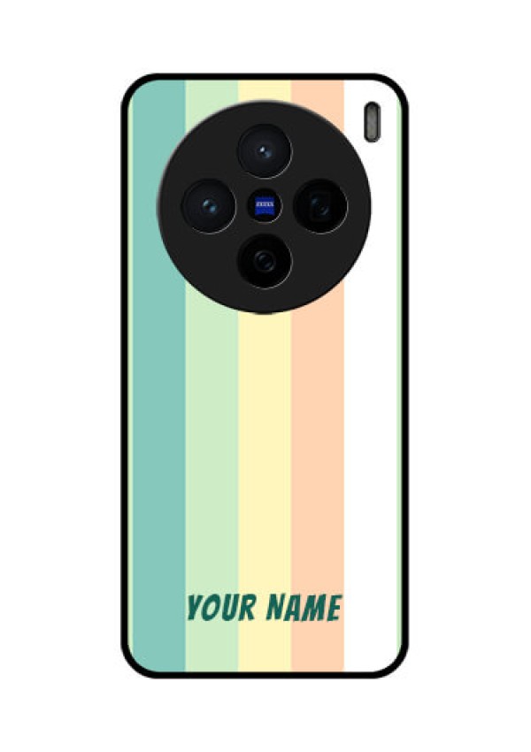 Vivo X200 5G Custom Glass Phone CaseMulti - Colour Stripes Design