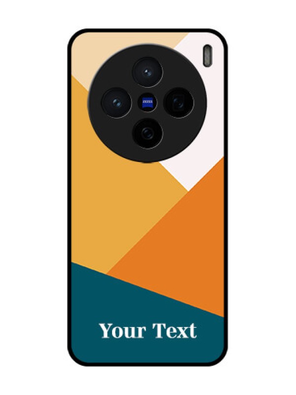 Custom Vivo X200 5G Custom Glass Phone CaseStacked Multi - Colour Design