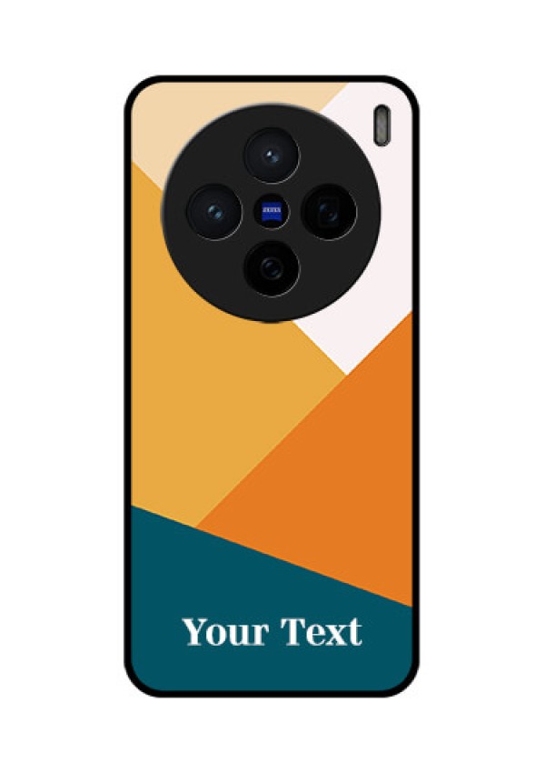 Vivo X200 5G Custom Glass Phone CaseStacked Multi - Colour Design