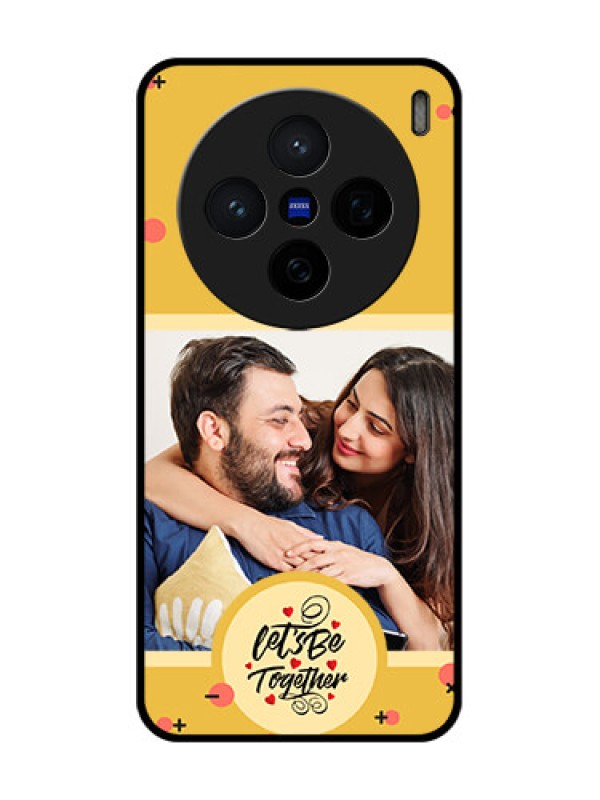 Custom Vivo X200 5G Custom Glass Phone CaseLets Be Together Design