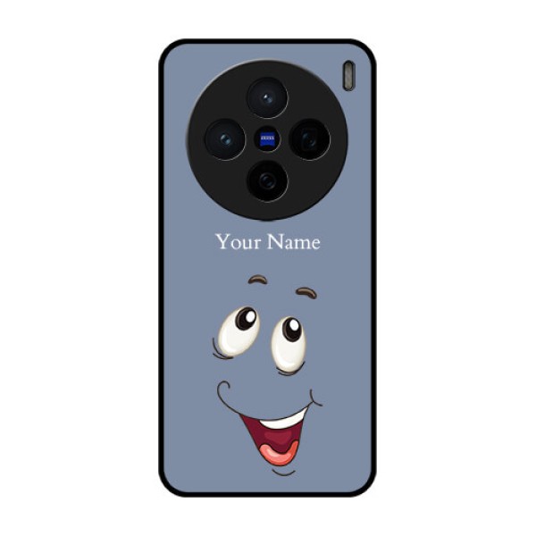 Vivo X200 5G Custom Glass Phone CaseLaughing Cartoon Face Design