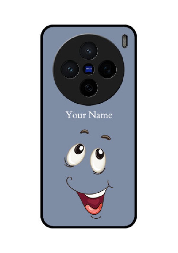 Vivo X200 5G Custom Glass Phone CaseLaughing Cartoon Face Design