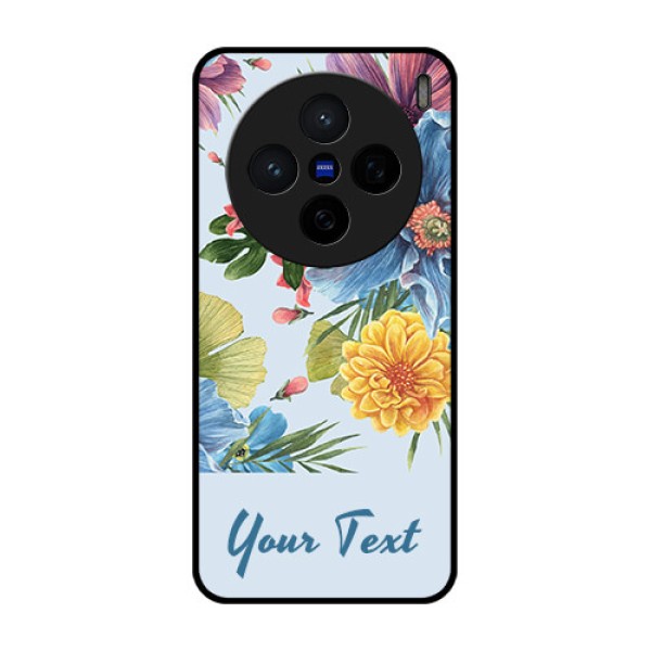 Vivo X200 5G Custom Glass Phone CaseStunning Watercolored Flowers Painting Design Vivo X200 5G Custom Glass Phone CaseStunning Watercolored Flowers Painting Design