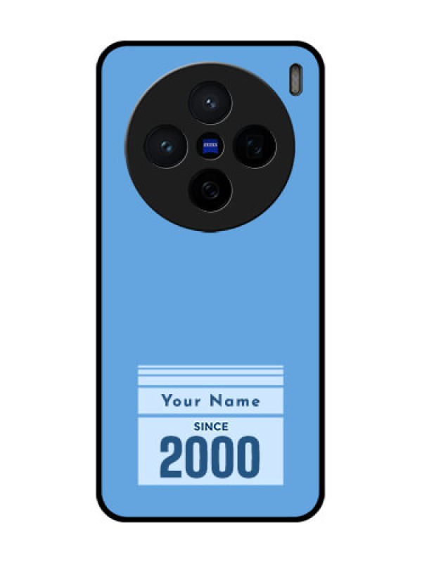 Custom Vivo X200 5G Custom Glass Phone CaseCustom Year Of Birth Design
