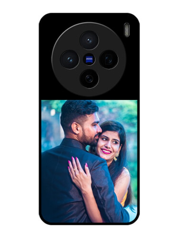 Custom Vivo X200 5G Custom Glass Phone Case - Upload Full Picture With Custom Color Design