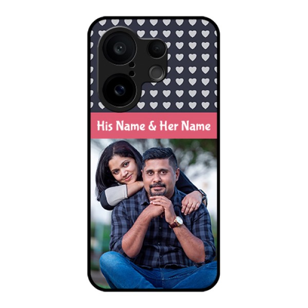 Vivo X200 FE 5G Custom Glass Phone Case - Love Symbols Design