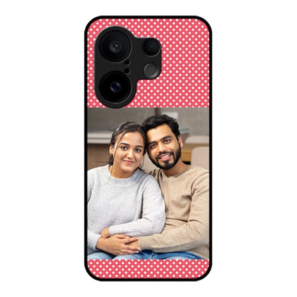 Vivo X200 FE 5G Custom Glass Phone Case - White Dotted Design