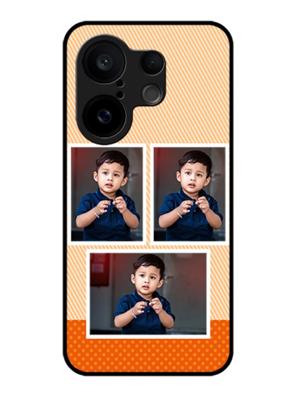 Custom Vivo X200 FE 5G Custom Glass Phone Case - Bulk Photos Upload Design