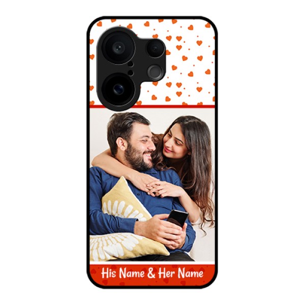 Vivo X200 FE 5G Custom Glass Phone Case - Orange Love Symbol Design