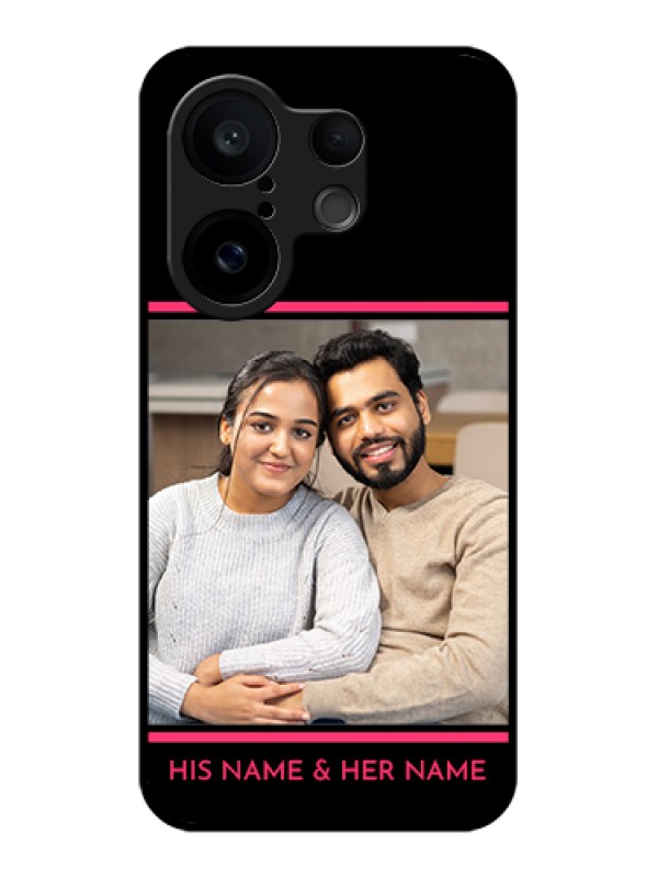 Custom Vivo X200 FE 5G Custom Glass Phone Case - With Add Text Design