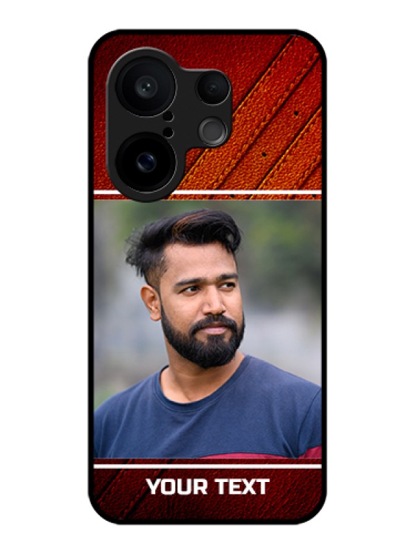 Custom Vivo X200 FE 5G Custom Glass Phone Case - Leather Phone Case Design