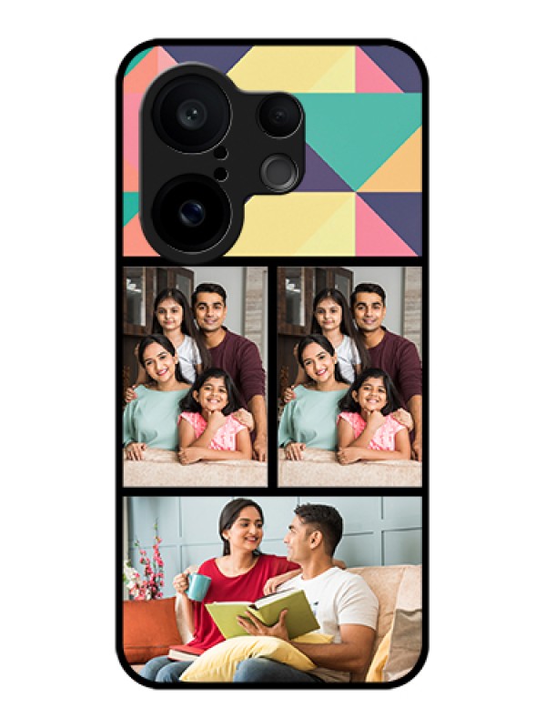 Custom Vivo X200 FE 5G Custom Glass Phone Case - Bulk Pic Upload Design