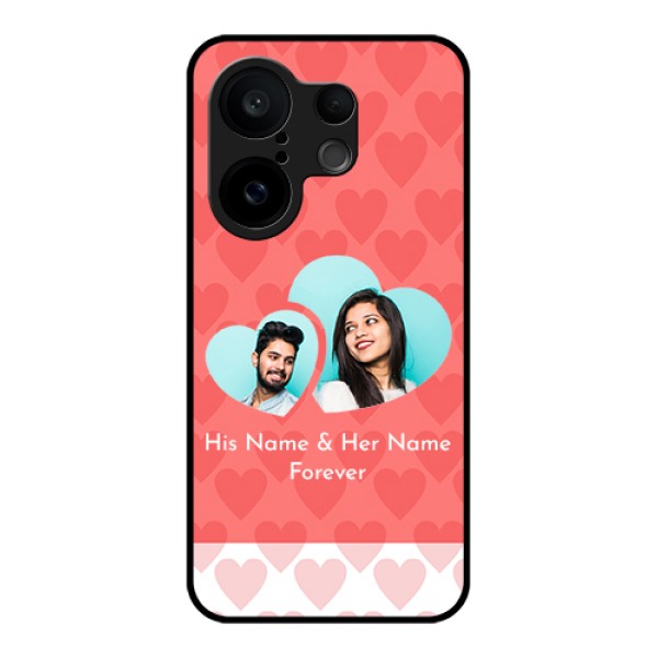 Vivo X200 FE 5G Custom Glass Phone Case - Couple Pic Upload Design