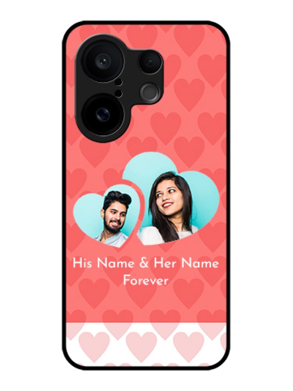 Custom Vivo X200 FE 5G Custom Glass Phone Case - Couple Pic Upload Design