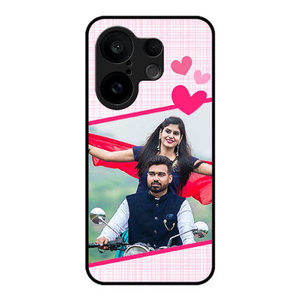 Vivo X200 FE 5G Custom Glass Phone Case - Love Shape Heart Design
