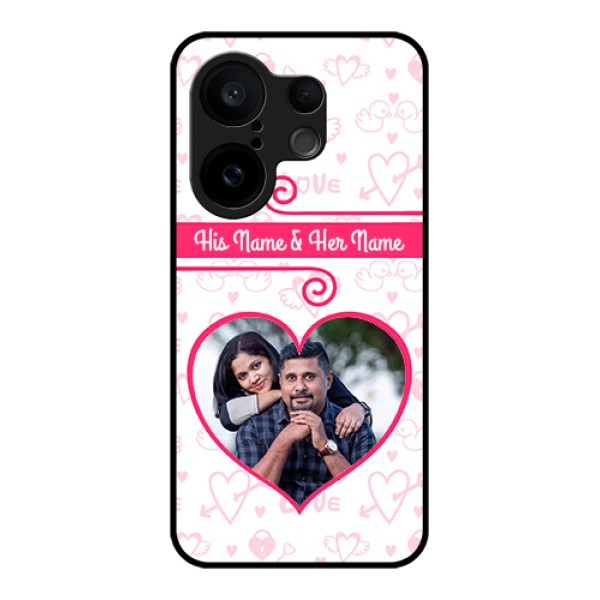 Vivo X200 FE 5G Custom Glass Phone Case - Heart Shape Love Design