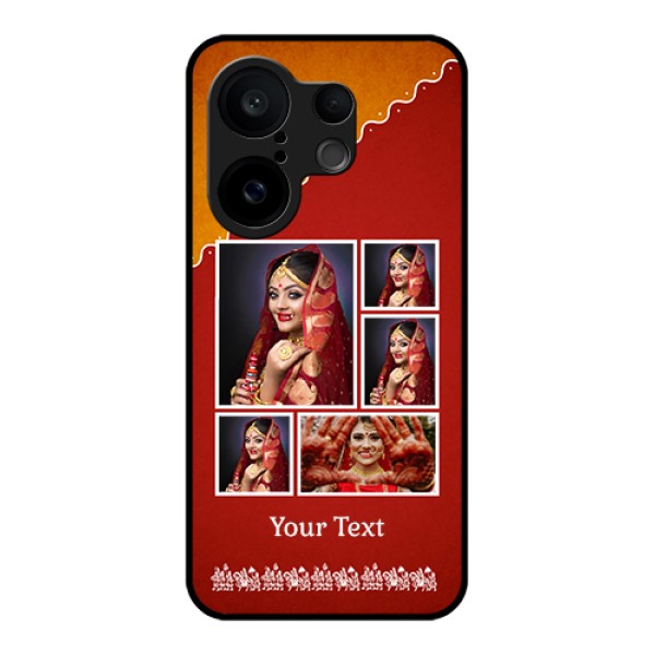 Vivo X200 FE 5G Custom Glass Phone Case - Wedding Pic Upload Design