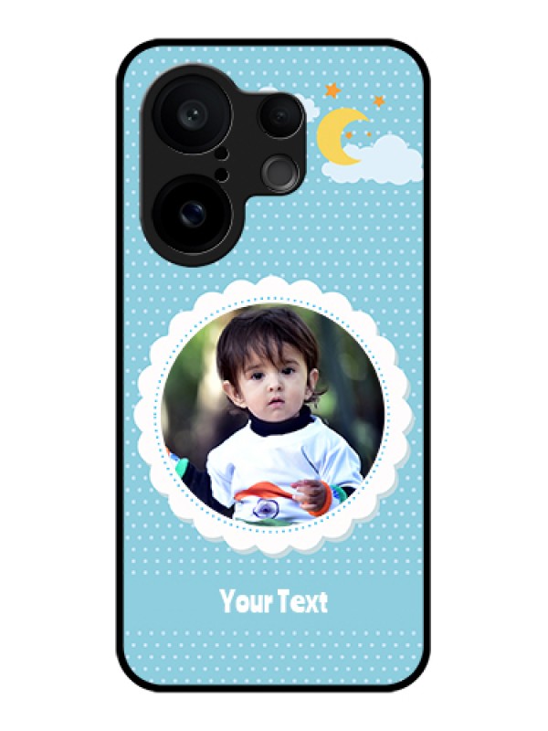 Custom Vivo X200 FE 5G Custom Glass Phone Case - Violet Pattern Design