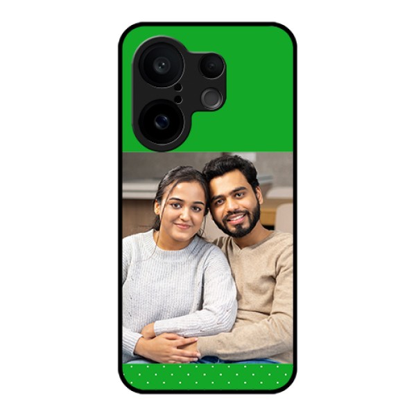 Vivo X200 FE 5G Custom Glass Phone Case - Green Pattern Design