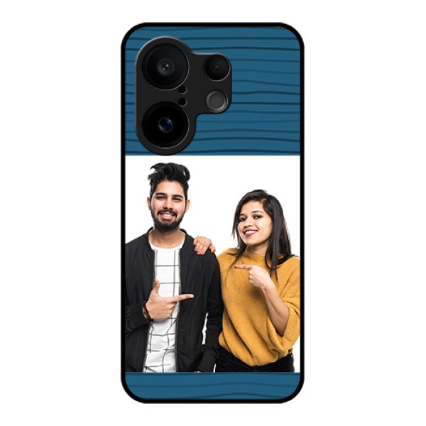 Vivo X200 FE 5G Custom Glass Phone Case - Blue Pattern Cover Design