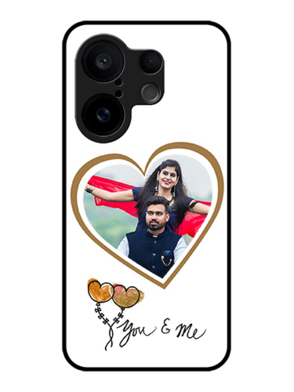 Custom Vivo X200 FE 5G Custom Glass Phone Case - You & Me Design