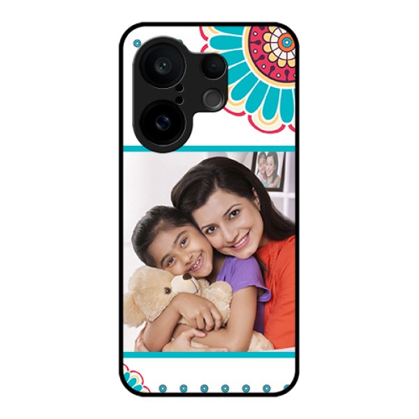 Vivo X200 FE 5G Custom Glass Phone Case - Flower Design
