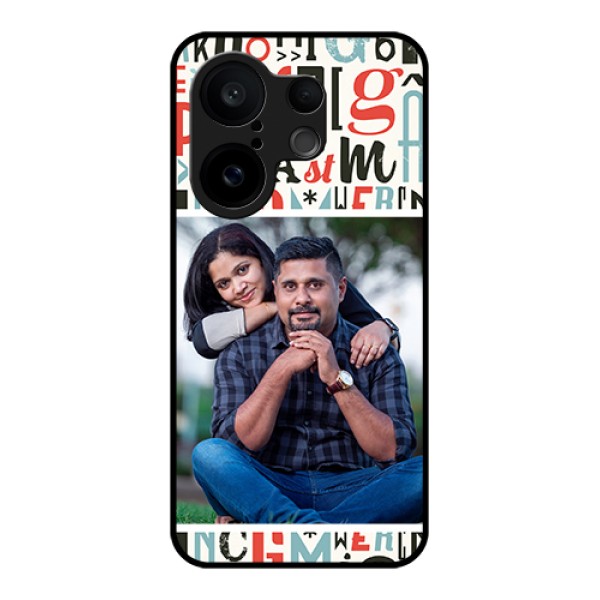 Vivo X200 FE 5G Custom Glass Phone Case - Alphabet Design