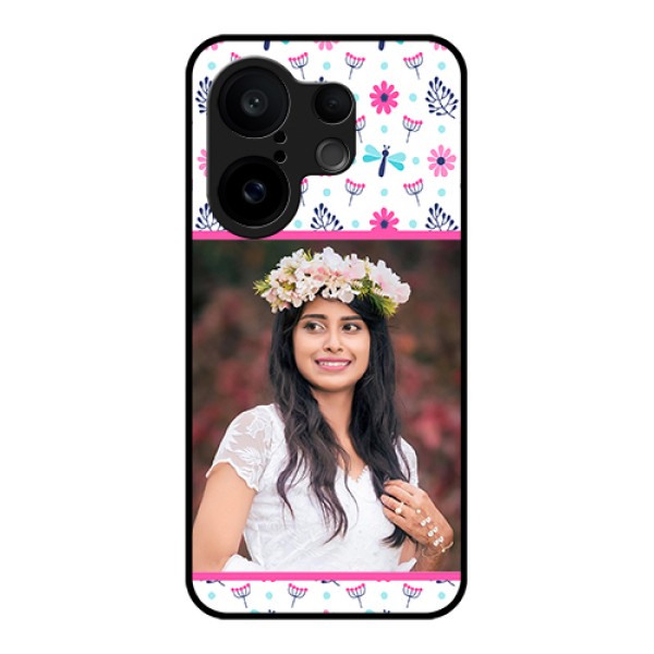 Vivo X200 FE 5G Custom Glass Phone Case - Colorful Flower Design