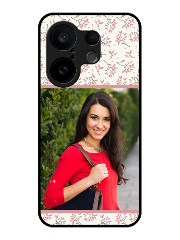 Custom Vivo X200 FE 5G Custom Glass Phone Case - Stunning Floral Design