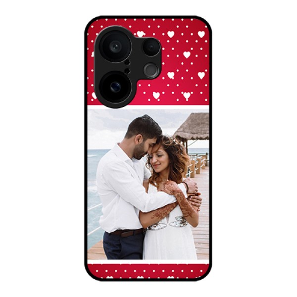 Vivo X200 FE 5G Custom Glass Phone Case - Hearts Mobile Case Design