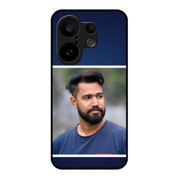 Vivo X200 FE 5G Custom Glass Phone Case - Simple Royal Blue Design
