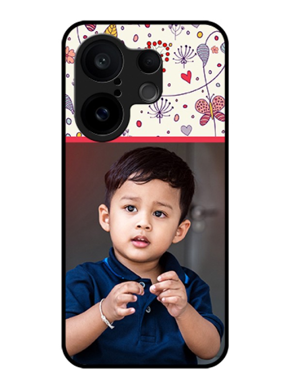 Custom Vivo X200 FE 5G Custom Glass Phone Case - Premium Floral Design