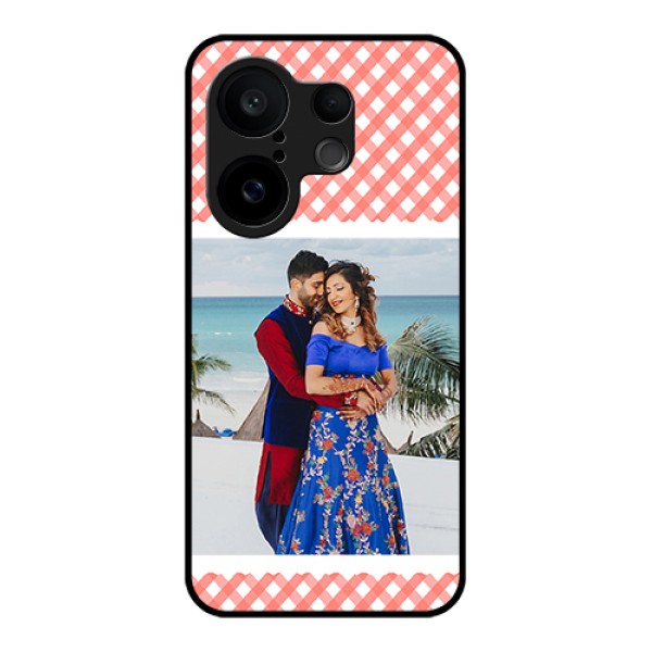 Vivo X200 FE 5G Custom Glass Phone Case - Pink Pattern Design