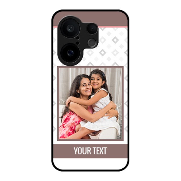 Vivo X200 FE 5G Custom Glass Phone Case - Simple Diamond Design