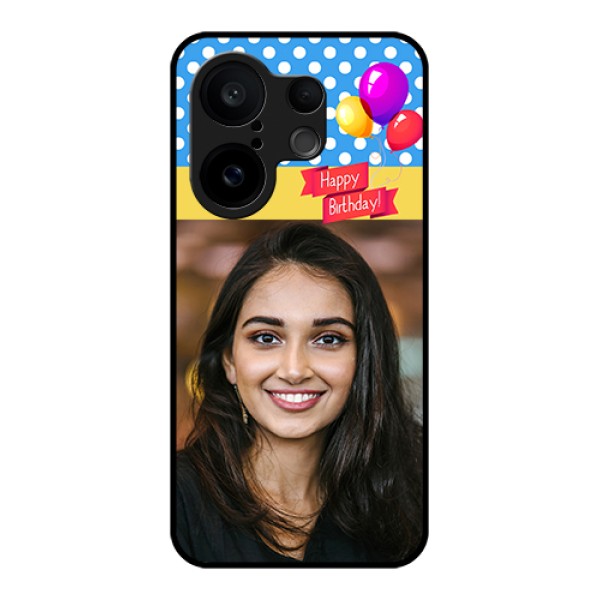 Vivo X200 FE 5G Custom Glass Phone Case - Happy Birthday Design