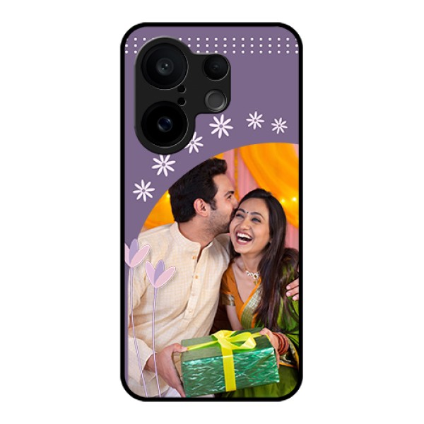 Vivo X200 FE 5G Custom Glass Phone Case - Lavender Flowers Design