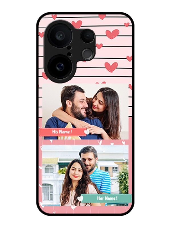 Custom Vivo X200 FE 5G Custom Glass Phone Case - Photo With Heart Design