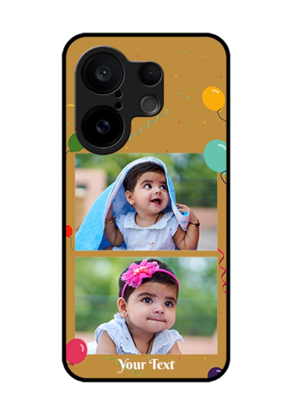 Vivo X200 FE 5G Custom Glass Phone Case - Image Holder With Birthday Celebrations Design