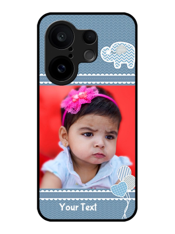 Custom Vivo X200 FE 5G Custom Glass Phone Case - With Kids Pattern Design