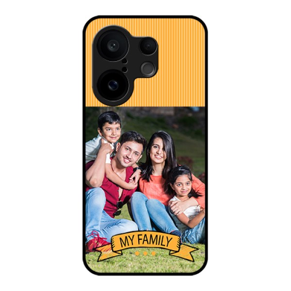 Vivo X200 FE 5G Custom Glass Phone Case - My Family Design