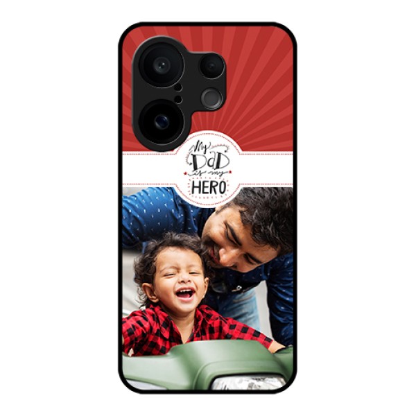 Vivo X200 FE 5G Custom Glass Phone Case - My Dad Hero Design
