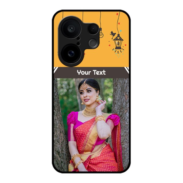 Vivo X200 FE 5G Custom Glass Phone Case - With Family Picture And Icons Vivo X200 FE 5G Custom Glass Phone Case - With Family Picture And Icons