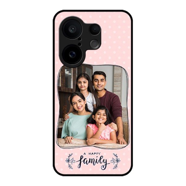 Vivo X200 FE 5G Custom Glass Phone Case - Family With Dots Design