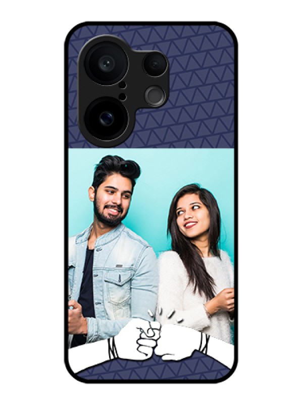 Custom Vivo X200 FE 5G Custom Glass Phone Case - With Best Friends Design